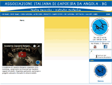 Tablet Screenshot of capoeirabergamo.com